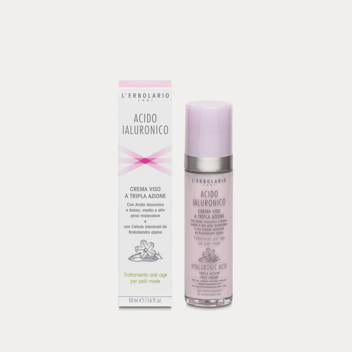 Crema Viso per Pelli Miste Acido Ialuronico