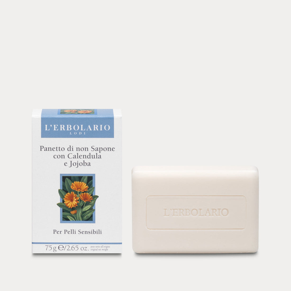 Panetto d non sapone con calendula e jojoba