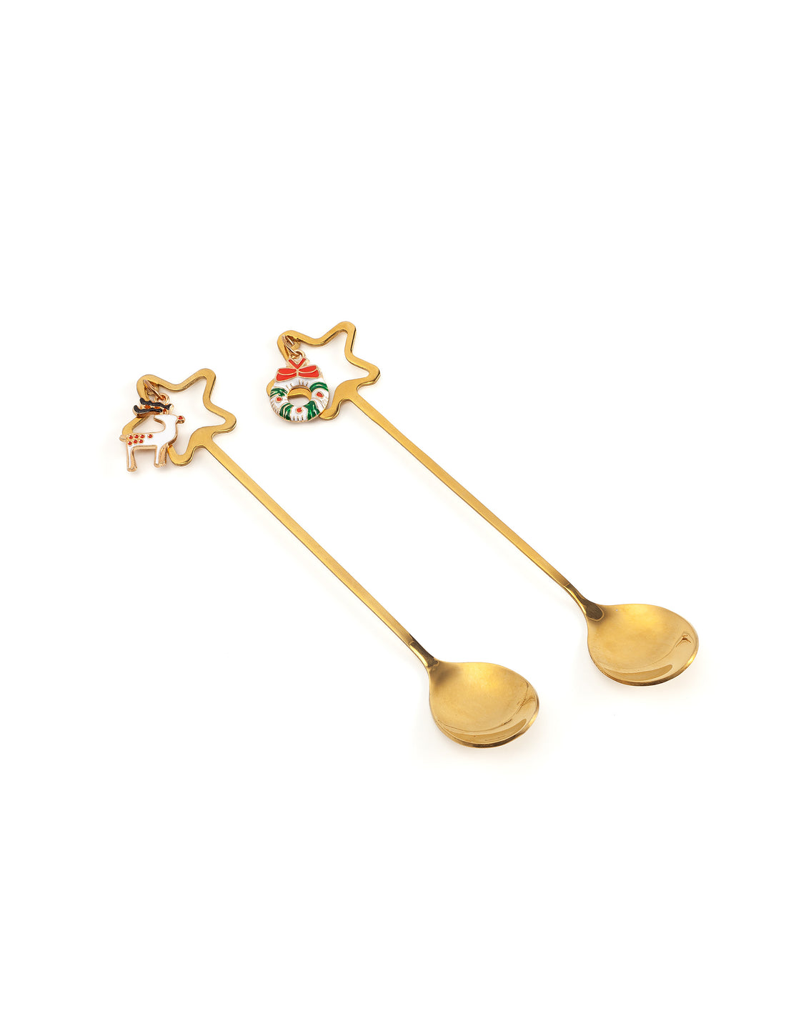 Set 2 cucchiaini natalizi