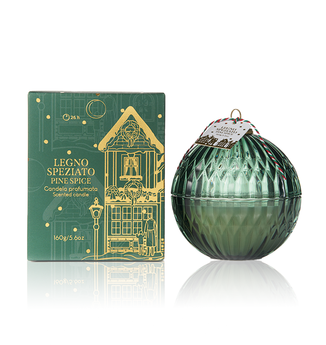 Candela Natale "Legno Speziato"
