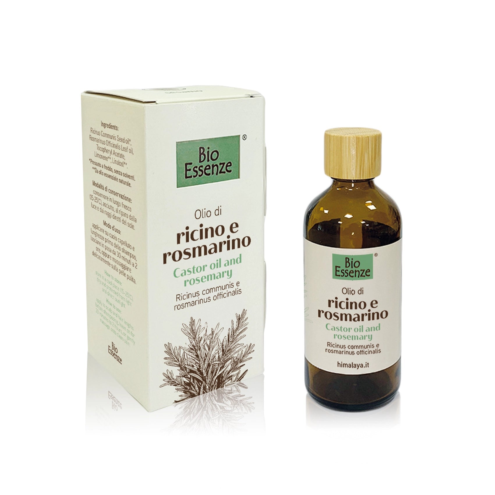 Olio di ricino e rosmarino