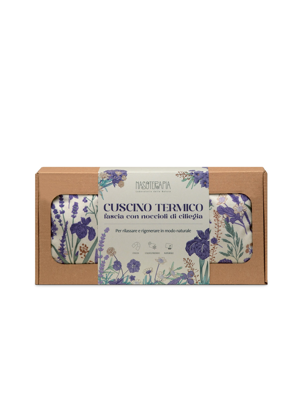 Nasoterapia Cuscino con noccioli di ciliegia LAVANDA 1 pz