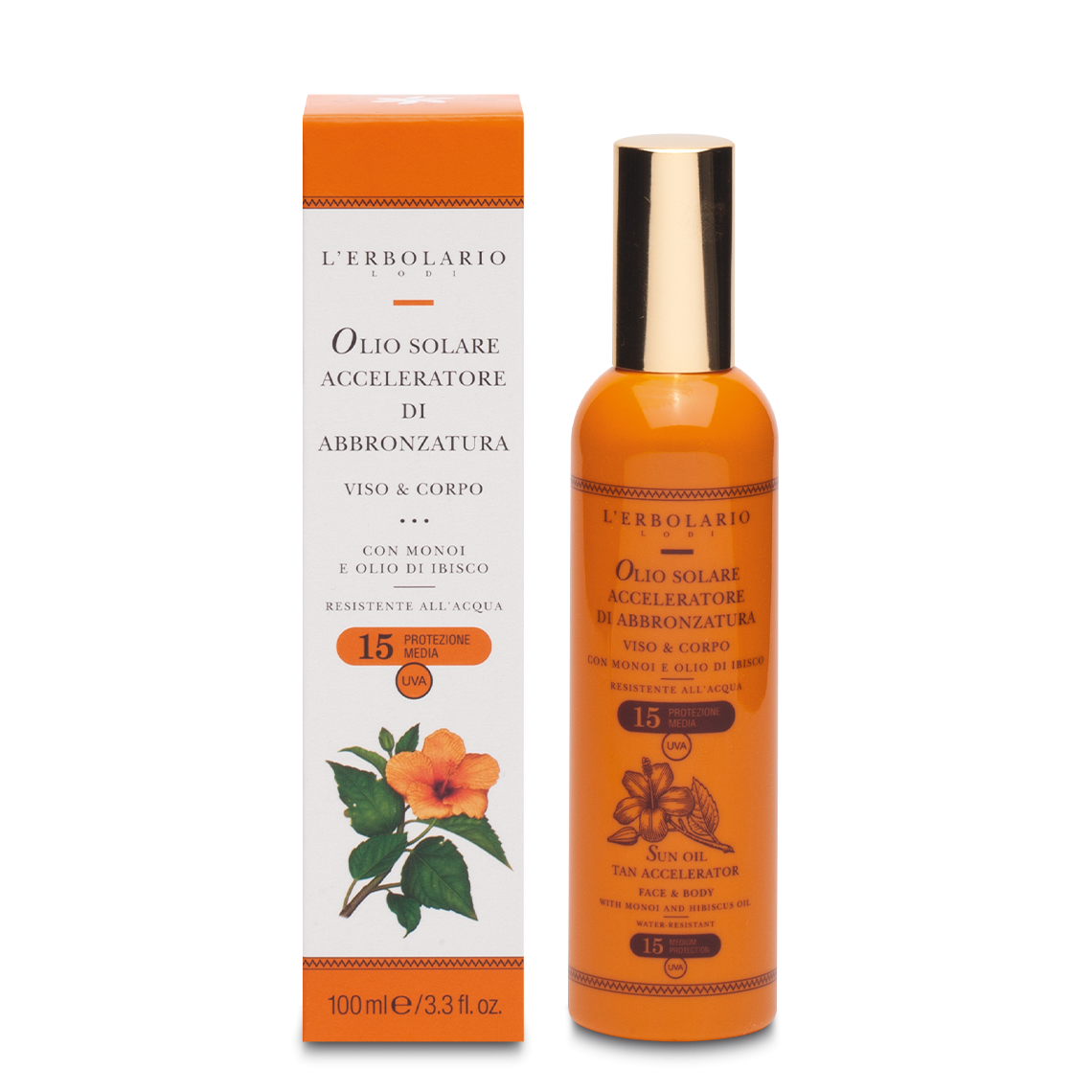 Olio Solare Acceleratore di Abbronzatura SPF 15