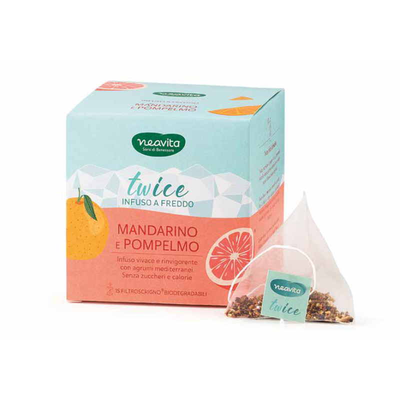 Twice Mandarino & Pompelmo Infuso a freddo in filtroscrigno