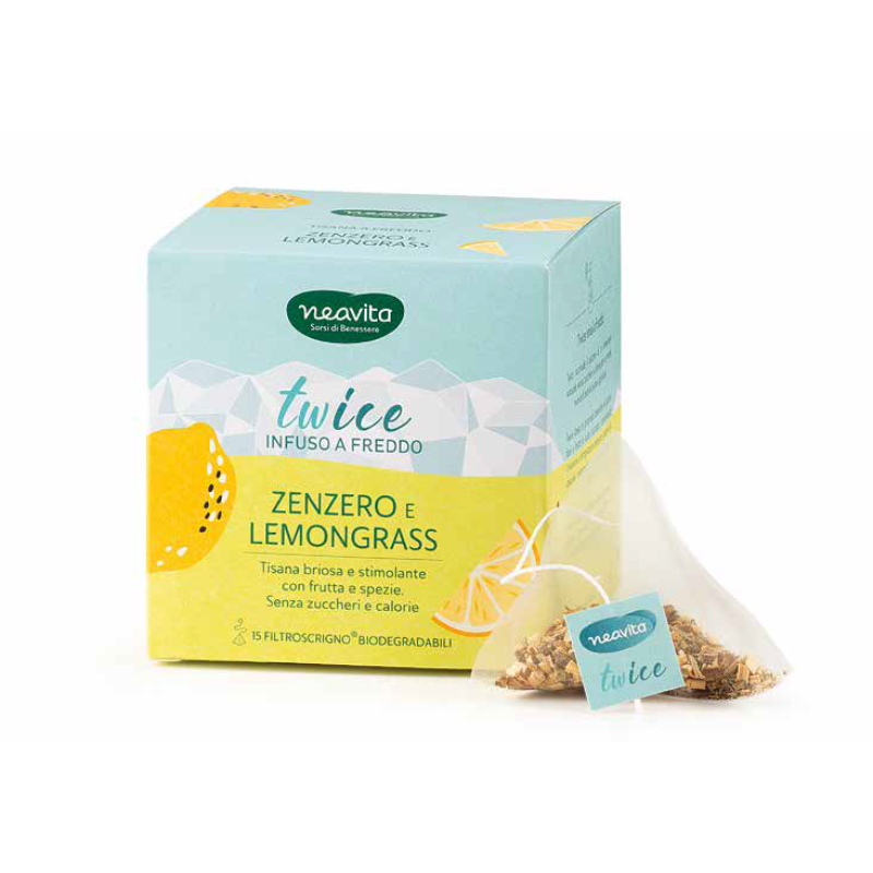 Twice Zenzero & Lemongrass Infuso a freddo in filtroscrigno