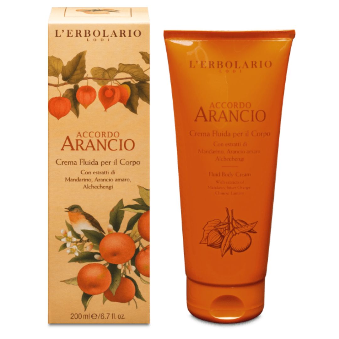Crema Fluida per il Corpo Accordo Arancio - Herbae et Semina Erboristeria