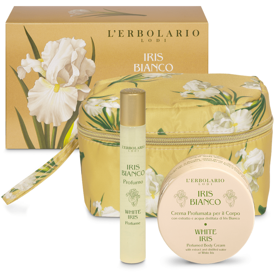 Iris Bianco Mini Beauty-Case Petalo