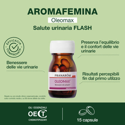 Oleomax® Aromafemina Pranarôm (15 Capsule) – Comfort Urinario Rapido