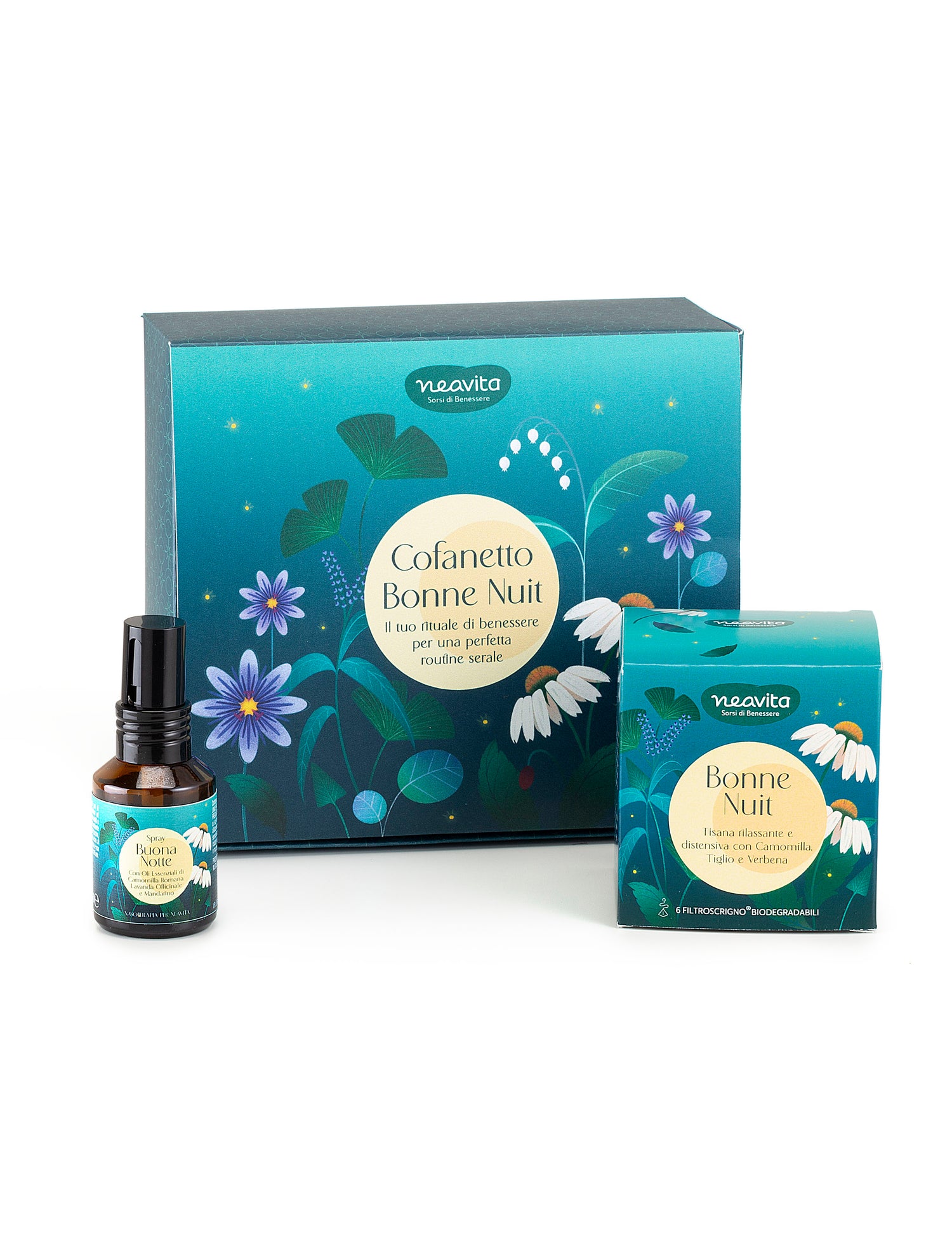 Cofanetto con Tisana e Spray Cuscino BONNE NUIT