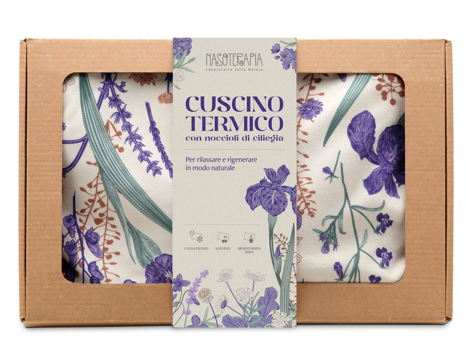 Cuscino termico con noccioli di Ciliegio