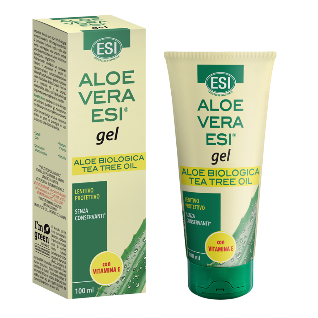 Aloe Vera Gel con Vitamina E + Tea Tree Oil