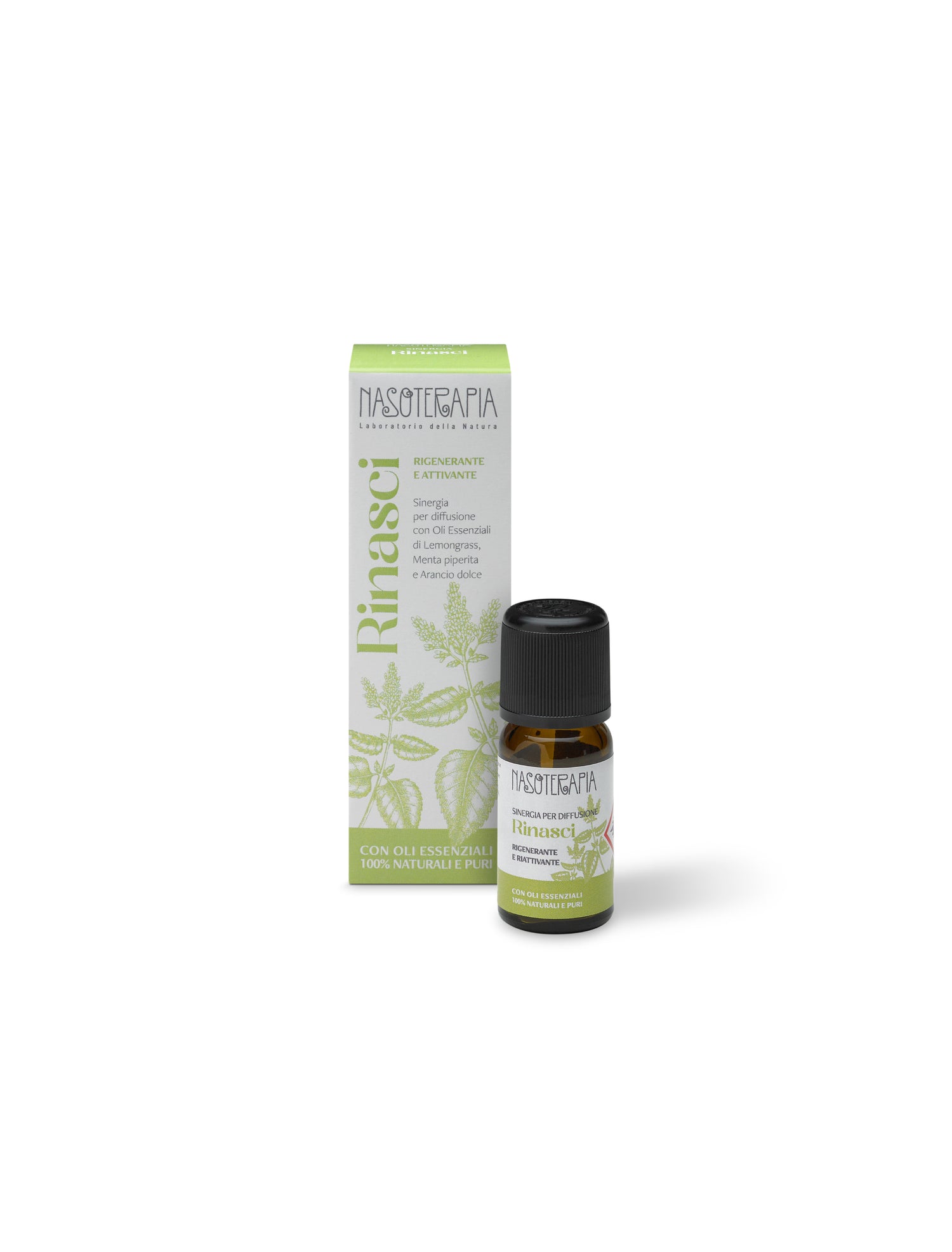 Rinasci - Olio Essenziale di Lemongrass, Menta piperita e Arancio dolce.