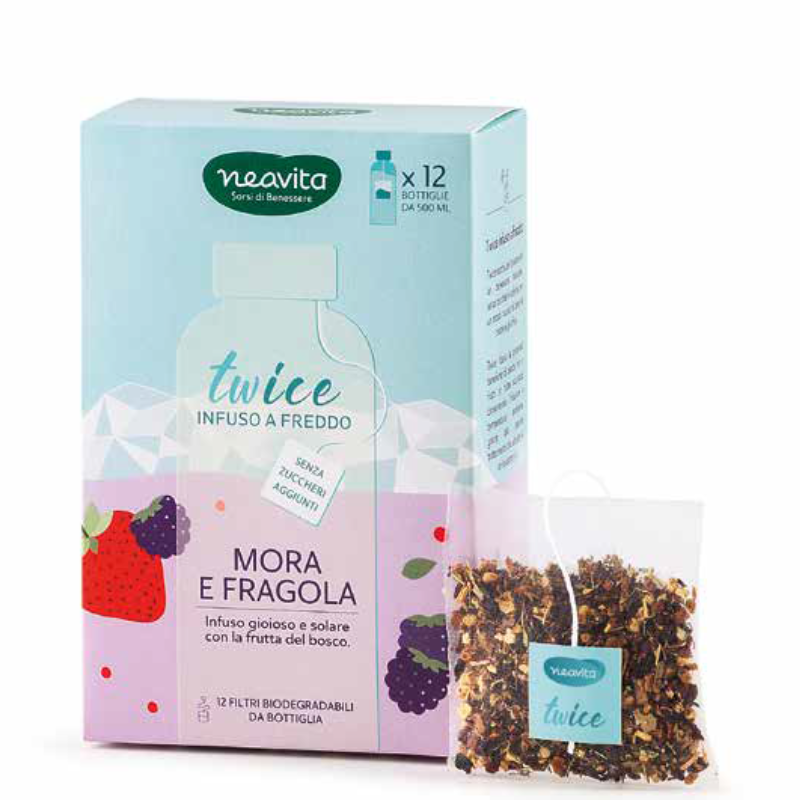 Twice To-Go Mora e Fragola Infuso a freddo in maxi-filtro