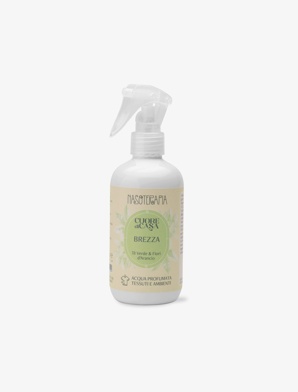 Nasoterapia Cuore di Casa Brezza - Acqua profumata Tè Verde e Fiori d’Arancio 250 ml