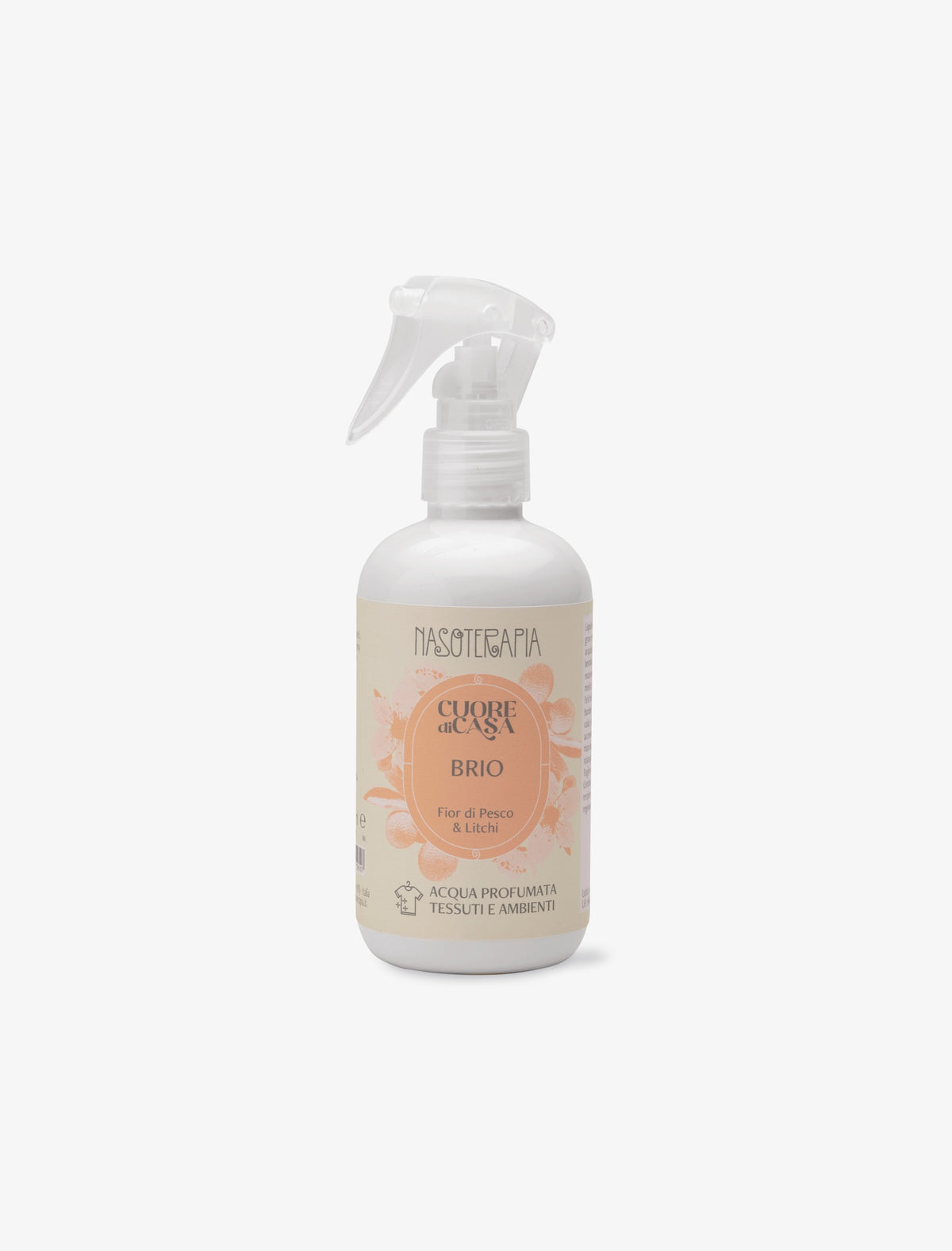 Nasoterapia Cuore di Casa Brio - Acqua profumata Fior di Pesco e Litchi 250 ml
