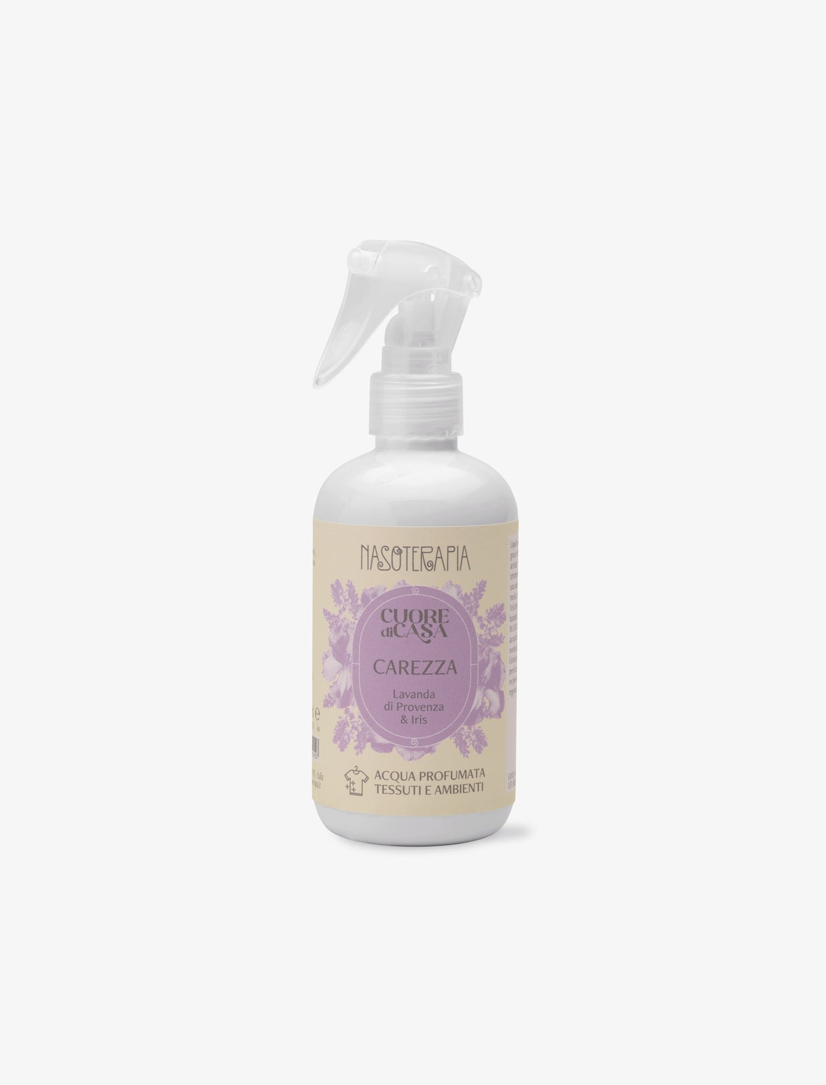 Nasoterapia Cuore di Casa Carezza - Acqua profumata Lavanda di Provenza e Iris 250 ml
