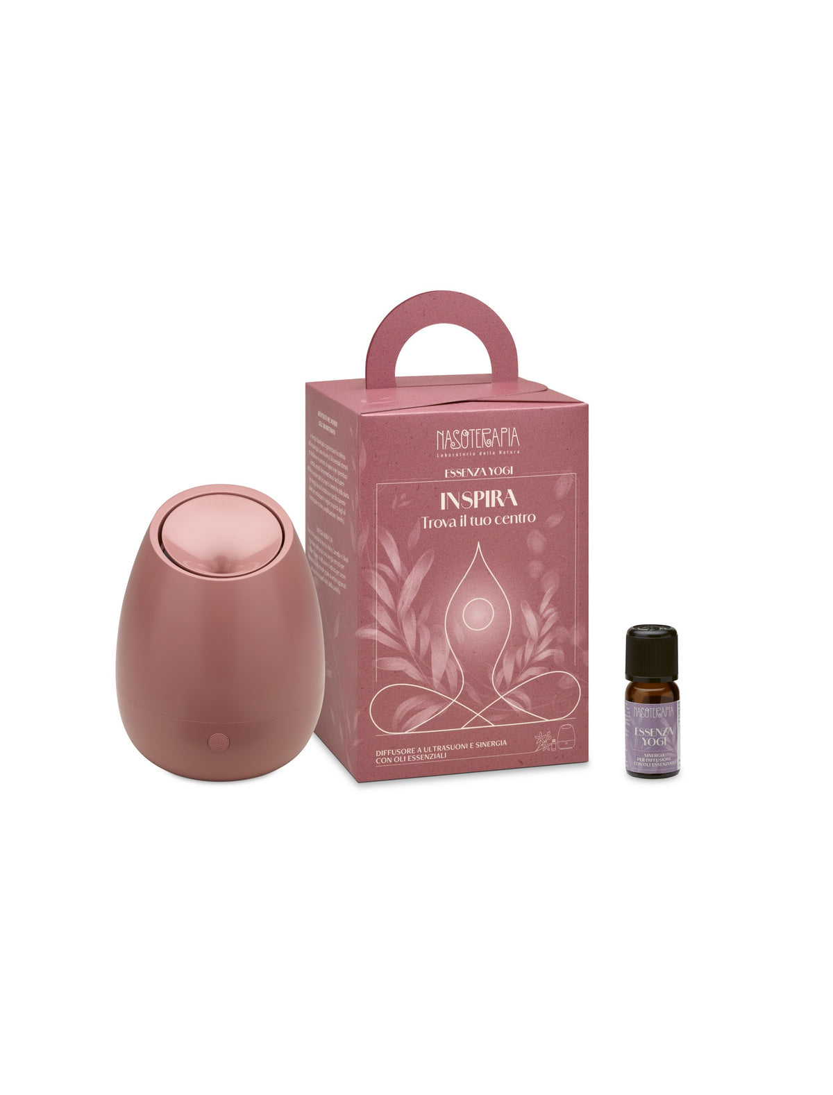 Nasoterapia Inspira - Kit diffusore a ultrasuoni Loto e sinergia Essenza Yogi 5 ml