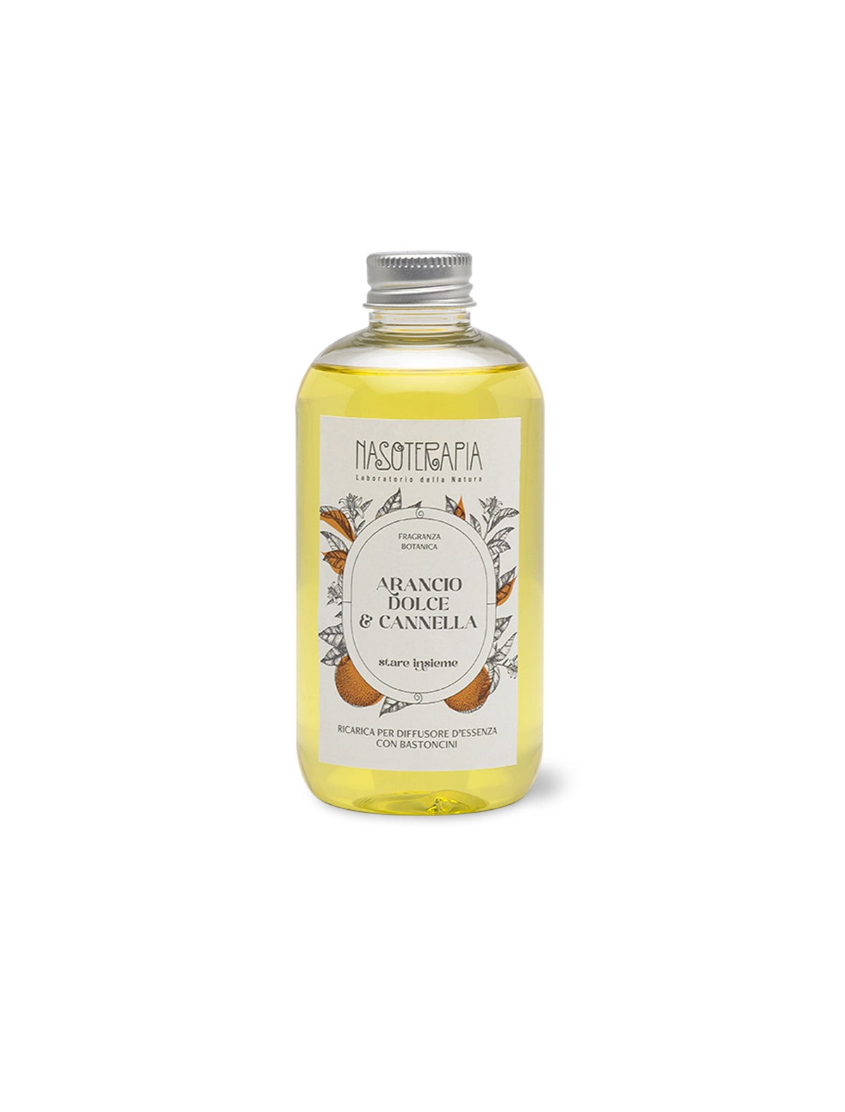 Nasoterapia Ricarica per diffusore con bastoncini - Arancio Dolce e Cannella 250 ml