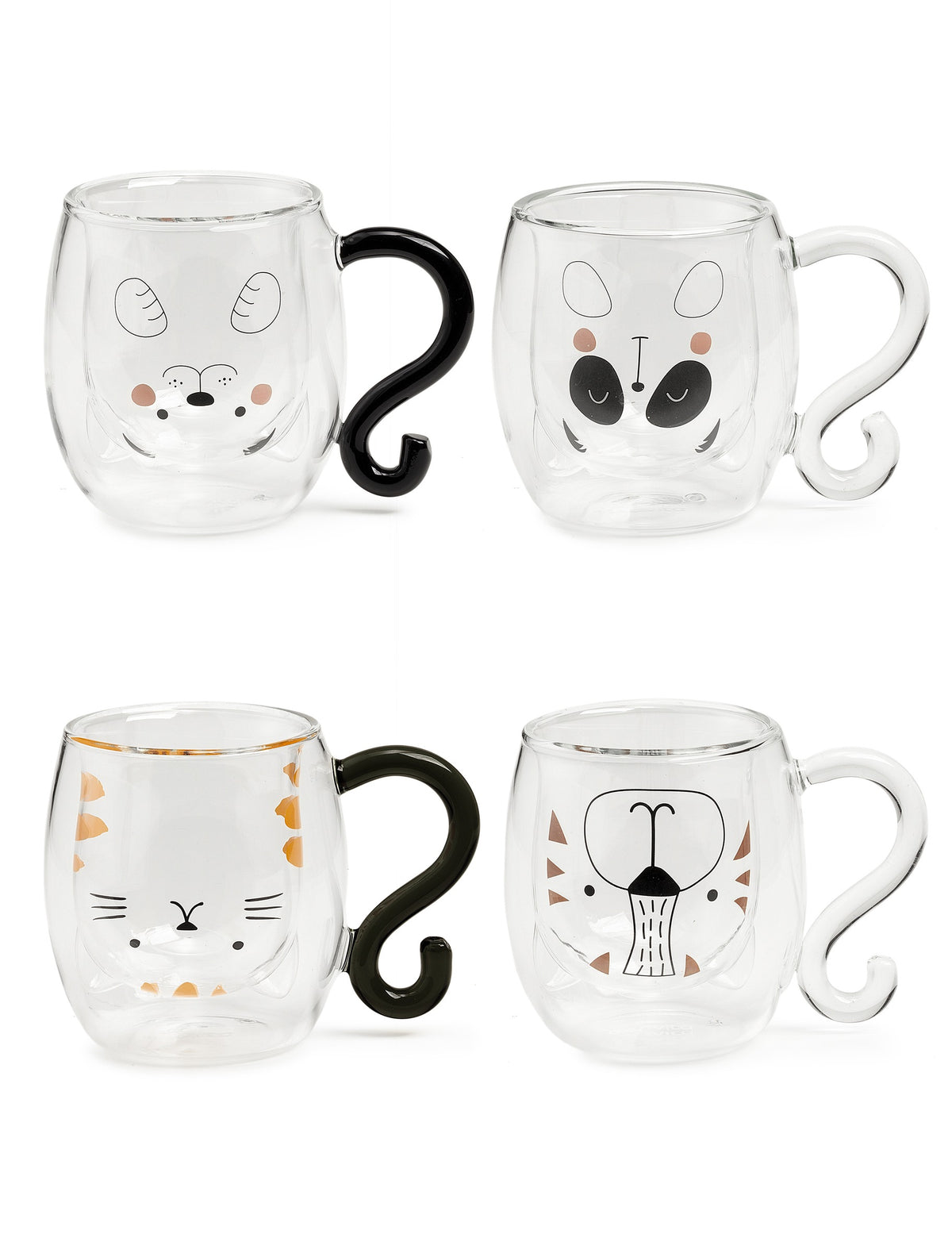 Neavita Set mug in vetro 4 x 250 ml