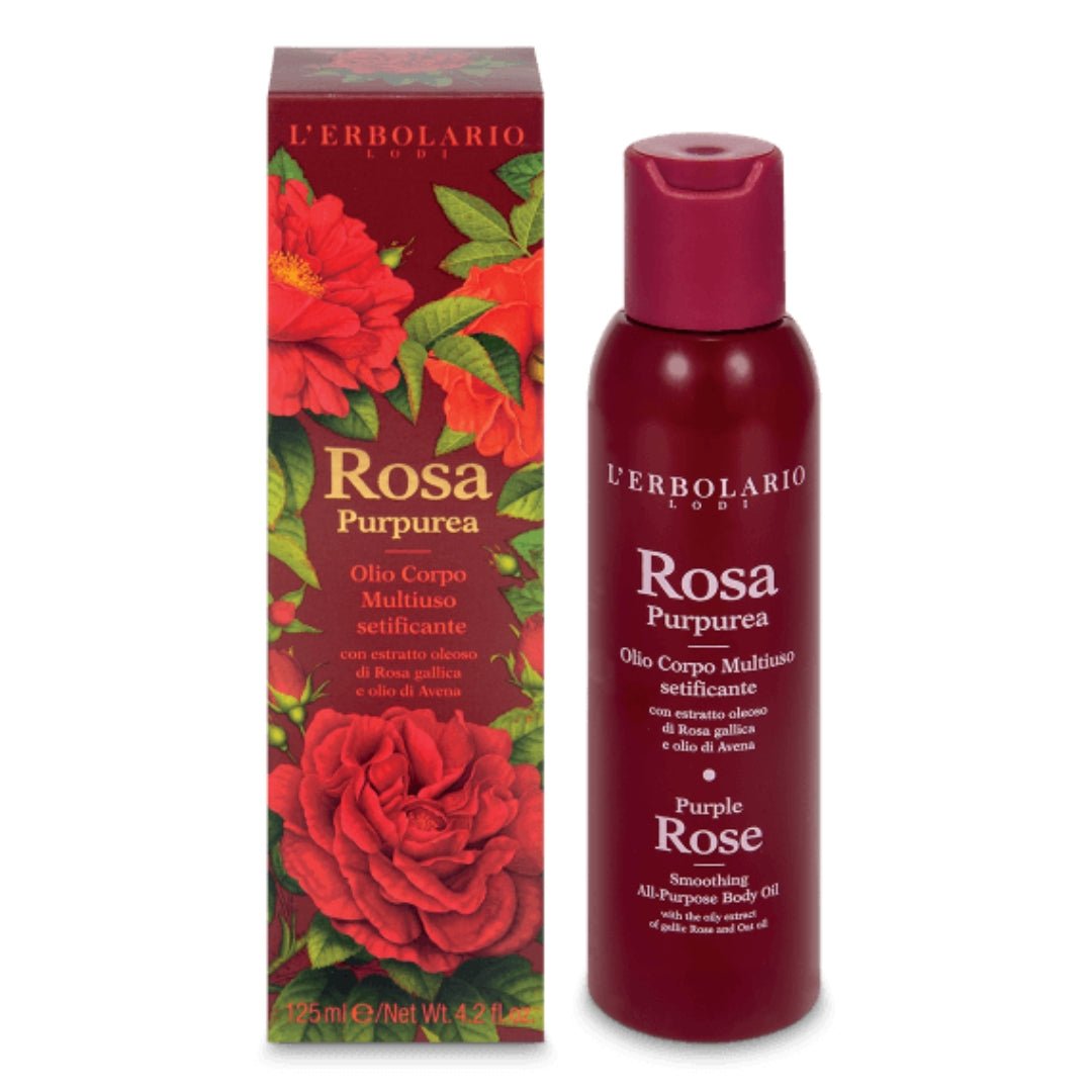 Olio Corpo Multiuso Setificante Rosa Purpurea - Herbae et Semina Erboristeria